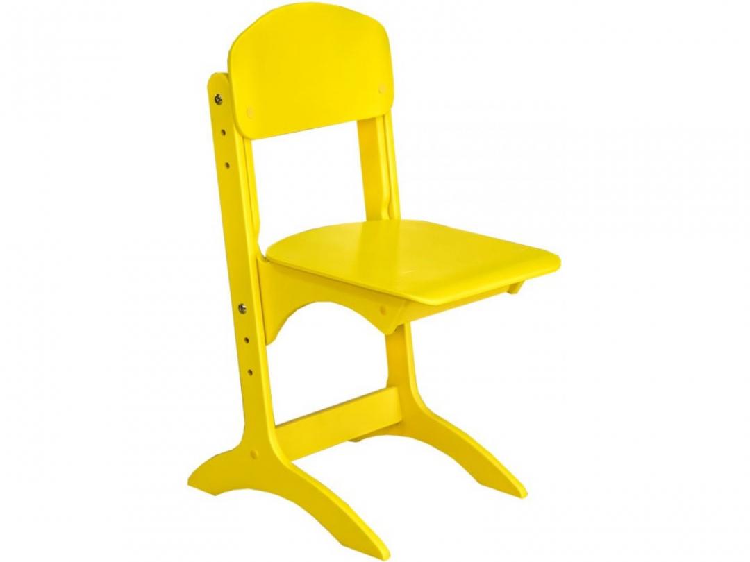 Стілець для дитячого садочку фанерний "Антошка", фарбований, регулюється на ростові групи №1-3,(ТОВ ‘’АЛМАНТ’’), 310х380х545-625 мм. (H-260-340 мм)